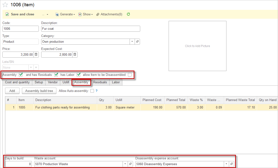 Assembly Builds – AccountingSuite