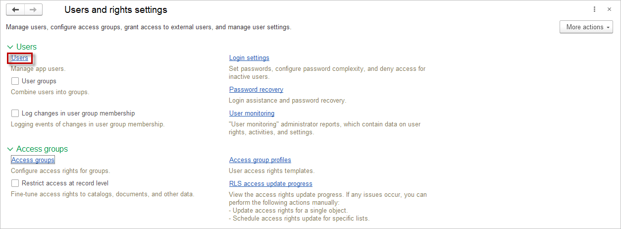 Access Groups and Profiles – AccountingSuite
