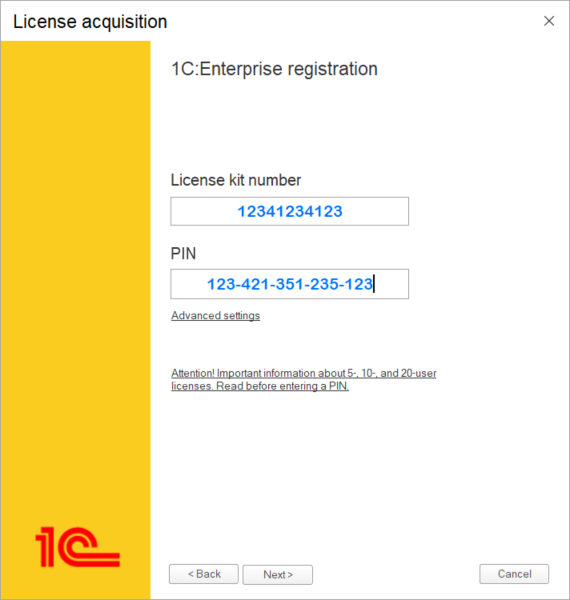 AccountingSuite – How to acquire 1C:Enterprise software licenses